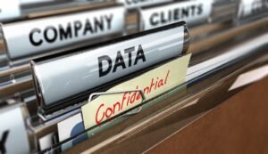 A series on files representing accidental workplace data breaches