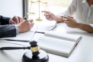 Solicitor explaining how to make an accident in a shop claim to their client.